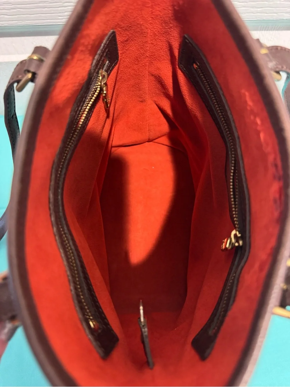 Louis Vuitton Brown Damier Ebene Bucket Tote